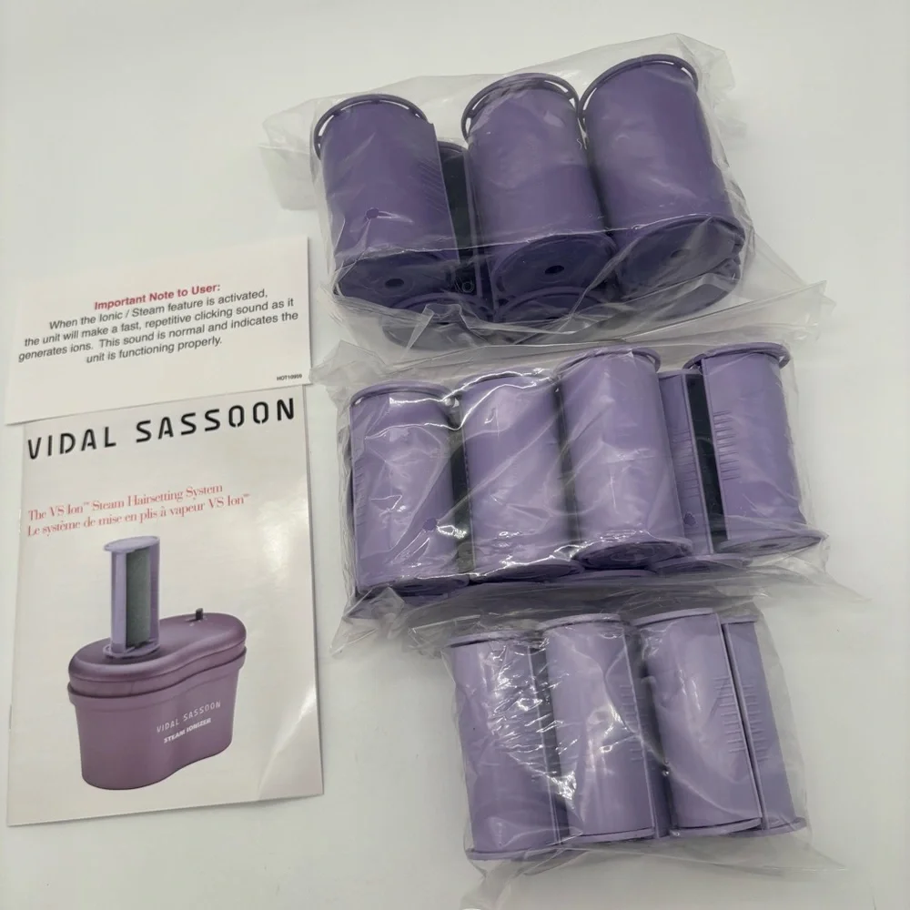 New Vidal Sassoon Hair Rollers 20-Roller Steam Setter Ionic Technology - Picture 7 of 7